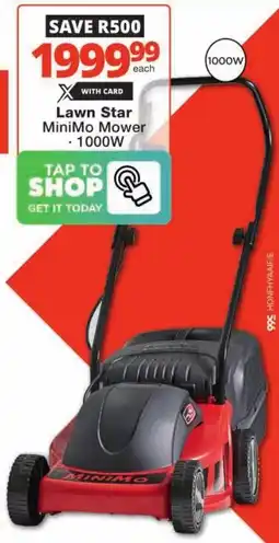 Checkers Lawn Star MiniMo Mower offer
