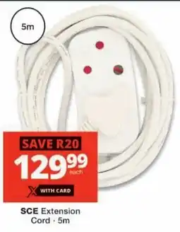 Checkers SCE Extension Cord offer