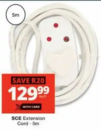 Checkers SCE Extension Cord offer