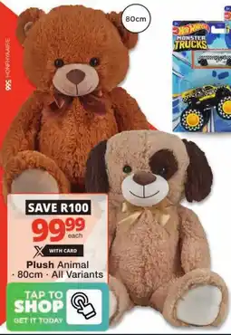 Checkers Plush Animal offer