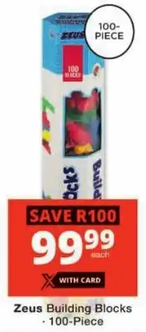 Checkers Zeus Building Blocks offer