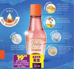 Shoprite Dolly varden 4-in-1 glycoglow glycerine & tissue oil offer