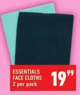 Shoprite Essentials face cloths offer