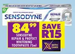Shoprite Sensodyne repair & protect whitening toothpaste offer