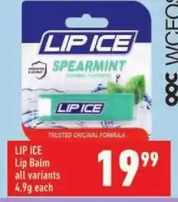 Shoprite Lip ice lip balm offer