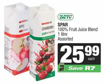 Spar SPAR 100% Fruit Juice Blend Assorted offer