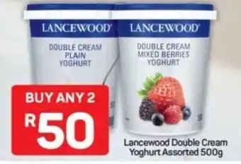 Pick n Pay Lancewood Double Cream Yoghurt Assorted offer