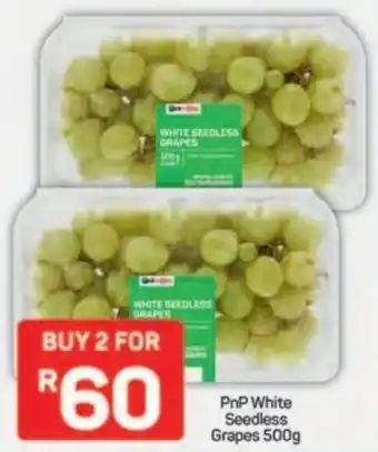 Pick n Pay PnP White Seedless Grapes offer