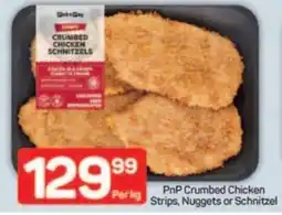 Pick n Pay PnP Crumbed Chicken Strips, Nuggets or Schnitzel offer