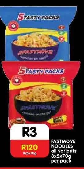 Shoprite FASTMOVE NOODLES offer