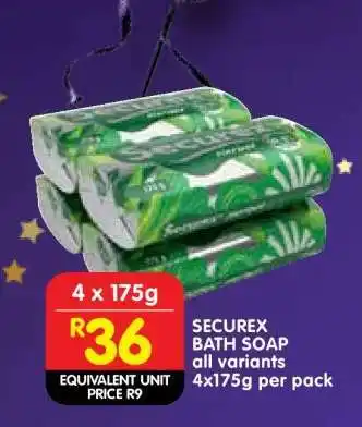 Shoprite SECUREX BATH SOAP offer