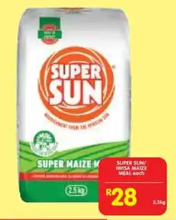 Shoprite SUPER SUN/ IWISA MAIZE MEAL each offer