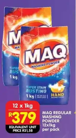 Shoprite MAQ REGULAR WASHING POWDER offer
