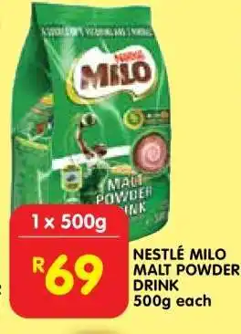 Shoprite NESTLÉ Milo Malt Powder Drink offer