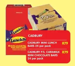 Shoprite CADBURY MINI LUNCH BARS 24 per pack offer