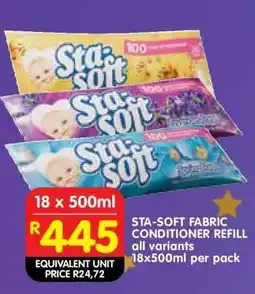 Shoprite STA-SOFT FABRIC CONDITIONER REFILL offer