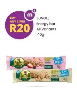 Shoprite JUNGLE Energy bar All Variants 40g offer