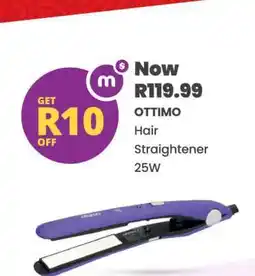 Shoprite OTTIMO Hair Straightener 25W offer