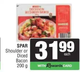 Spar SPAR Shoulder or Diced Bacon offer