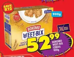 Shoprite Bokomo Weet Bix Cereal-900g offer