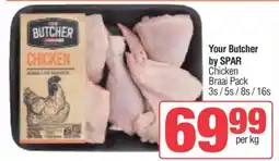 Spar Your Butcher By SPAR Chicken Braai Pack offer