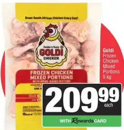 Spar Goldi Frozen Chicken Mixed Portions 5 kg offer