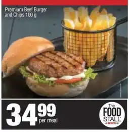 Spar Premium Beef Burger and Chips 100 g offer