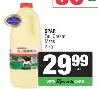 Spar SPAR Full Cream Maas offer