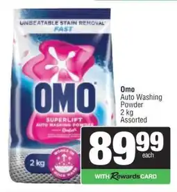 Spar Omo Auto Washing Powder offer