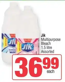 Spar JIK multipurpose bleach offer