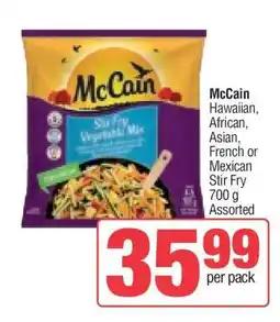 Spar McCain Stir Fry Vegetable Mix offer