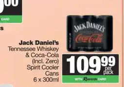 Spar Jack Daniel's Tennessee Whiskey & Coca-Cola offer