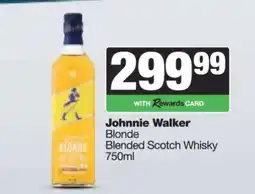 Spar Johnnie Walker Blonde offer