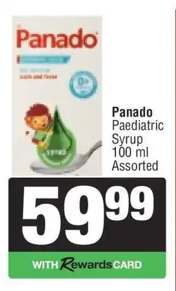 Spar PANADO PAEDIATRIC SYRUP offer