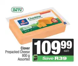 Spar Clover Prepacked Cheese offer