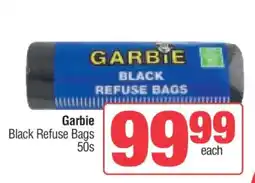 Spar Garbie Black Refuse Bags 50s offer