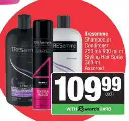 Spar Tresemme Shampoo or Conditioner or Styling Hair Spray offer