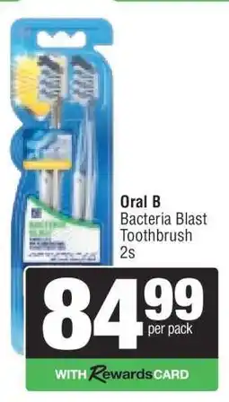 Spar Oral B Bacteria Blast Toothbrush 2s offer