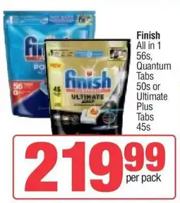 Spar Finish All in 1 56s, Quantum Tabs 50s or Ultimate Plus Tabs 45s offer