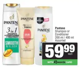 Spar Pantene Shampoo or Conditioner offer