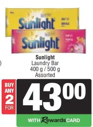 Spar Sunlight Laundry Bar offer