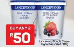 Pick n Pay Lancewood Double Cream Yoghurt Assorted 500g offer