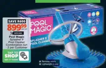 Checkers Pool Magic Splasher II Pool Cleaner Combination Set offer