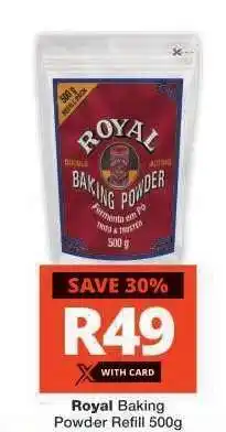 Checkers ROYAL BAKING POWDER REFILL 500g offer