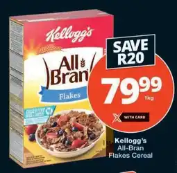 Checkers Kellogg's All Bran Flakes Cereal offer