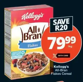 Checkers Kellogg's All Bran Flakes Cereal offer