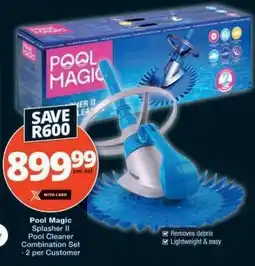 Checkers Pool Magic Splasher II Pool Cleaner Combination Set offer