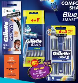 Shoprite Gillette razor product offer