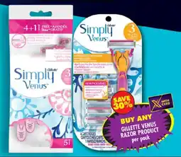 Shoprite Gillette venus razor product offer