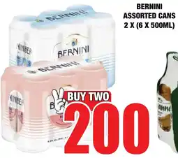 Boxer Liquors Bernini assorted cans offer